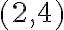  (2,4) 